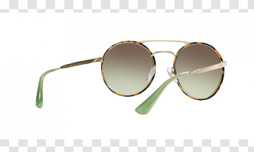 Sunglasses Ray-Ban Round Metal Prada PR 51SS - Brown Transparent PNG