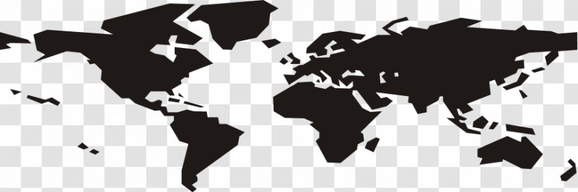 World Map Clip Art - Black Transparent PNG