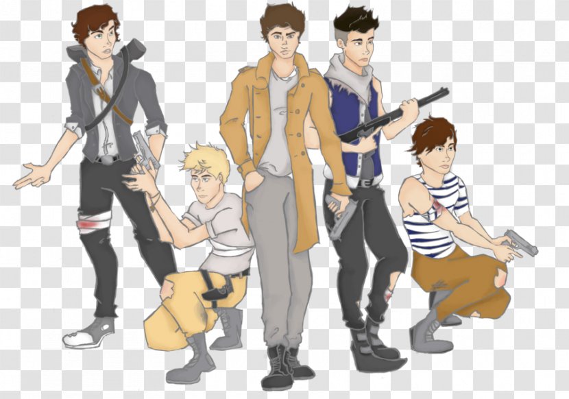 One Direction Cartoon Drawing Fan Art - Watercolor - Apocalypse Transparent PNG
