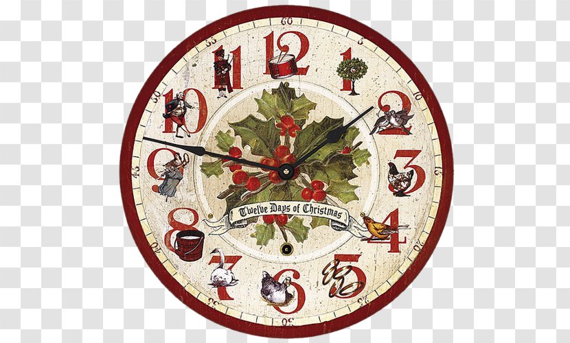 Santa Claus A Christmas Carol Clock Ornament - Decor Transparent PNG