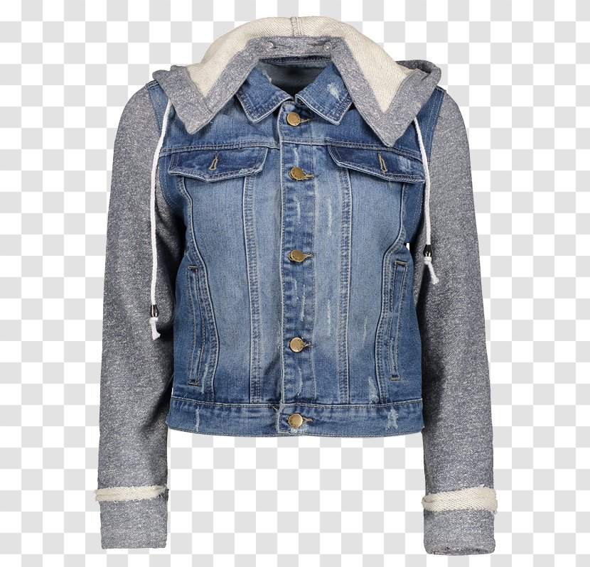 Hoodie Denim Jacket Coat Clothing - Flight - White Jean With Hood Transparent PNG