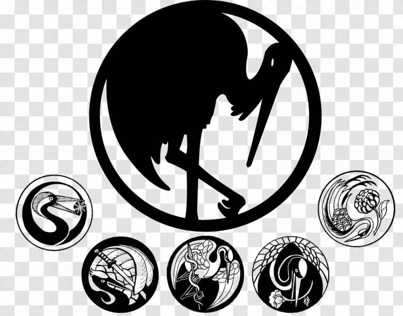 Mon Clan Symbol Legend Of The Five Rings Family - Logo - Japanese Crane Transparent PNG