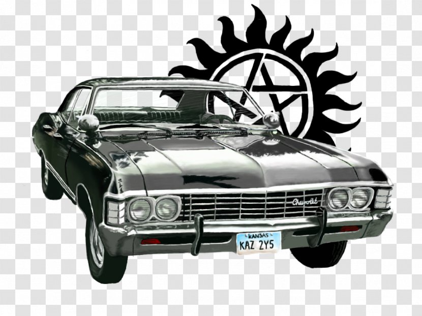 Chevrolet Impala Dean Winchester Sam Clip Art - Supernatural Season 13 Transparent PNG