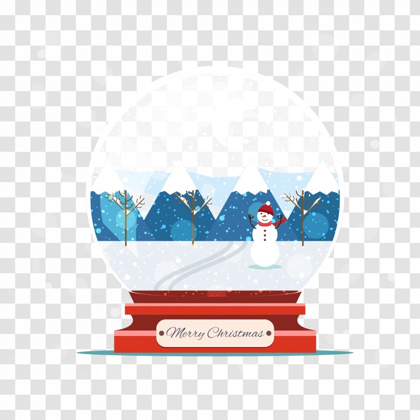 Snow Globe Snowman Wallpaper - Crystal Ball Transparent PNG