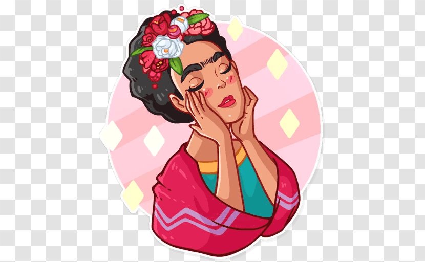 Sticker Telegram Painter VK Clip Art - Frida Kahlo Dreams Transparent PNG