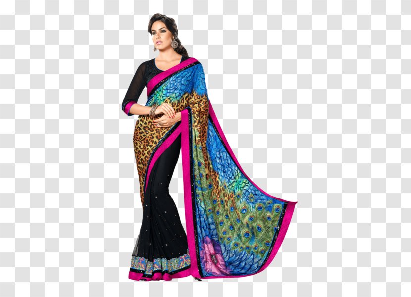 Wedding Sari Georgette Kurta Clothing - Online Shopping - Bollywood Designer Sarees Transparent PNG