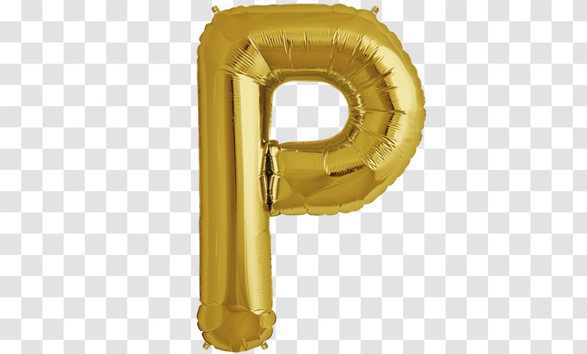 Mylar Balloon Gold Letter Party - Metal Transparent PNG