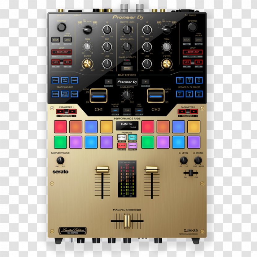 Pioneer DJ DJM Mixer Disc Jockey Audio Mixers - Dj Controller - Mikrofon Gold Transparent PNG