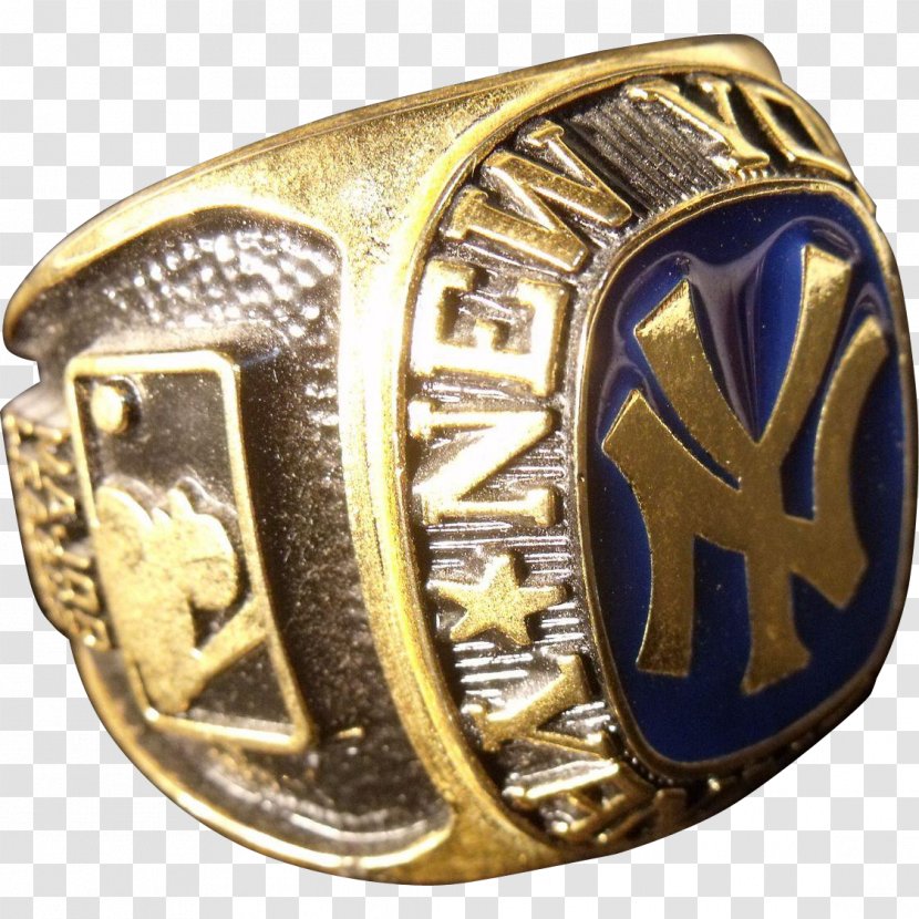 New York Yankees Championship Ring World Series # 10ss - Brass - Paperweight Transparent PNG