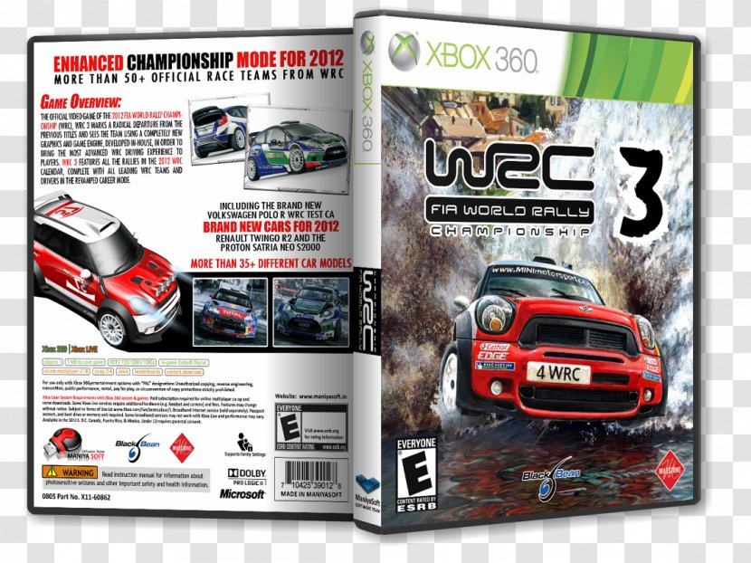 Xbox 360 WRC: FIA World Rally Championship Car Motor Vehicle PC Game - Electronic Device Transparent PNG