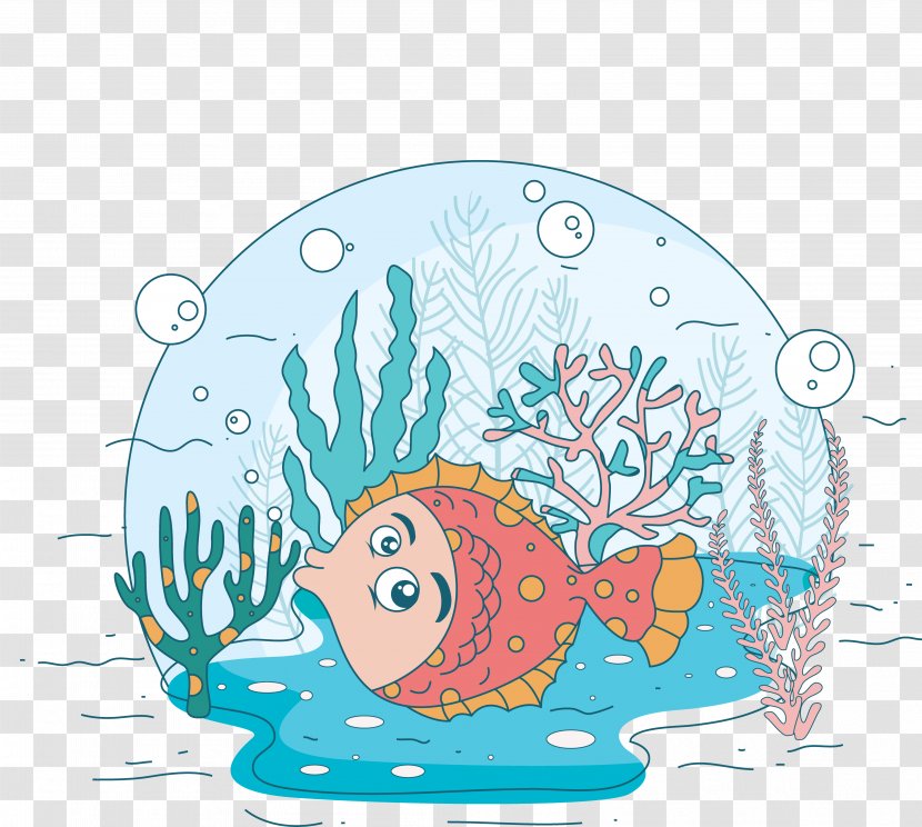 Fish Graphic Design Illustration - Marine Mammal - Painted Transparent PNG