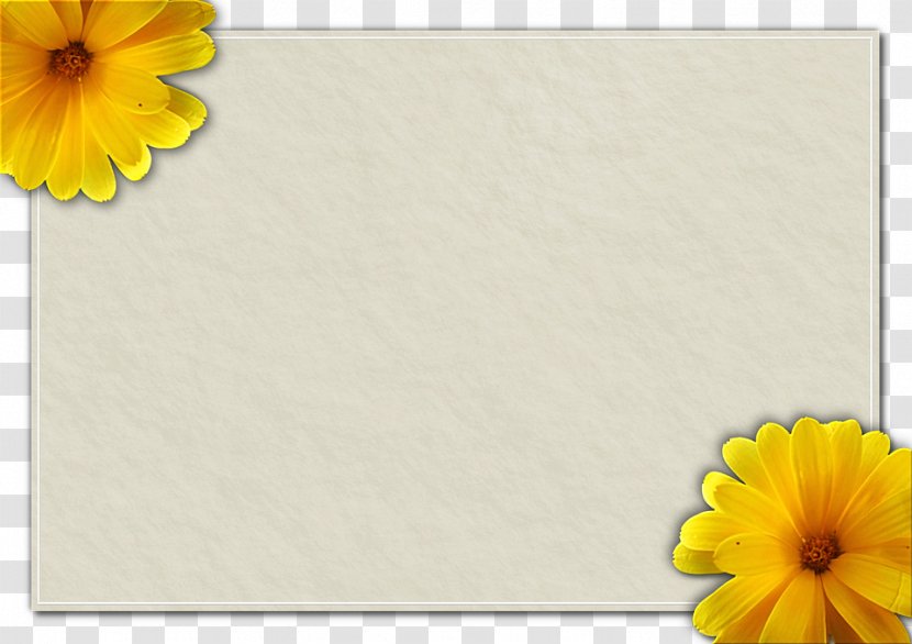 Paper Yellow Picture Frame Transparent PNG