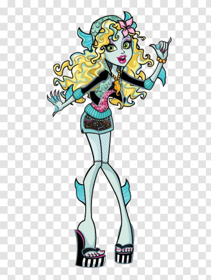Monster High Doll Ever After - Silhouette - Lagoon Transparent PNG