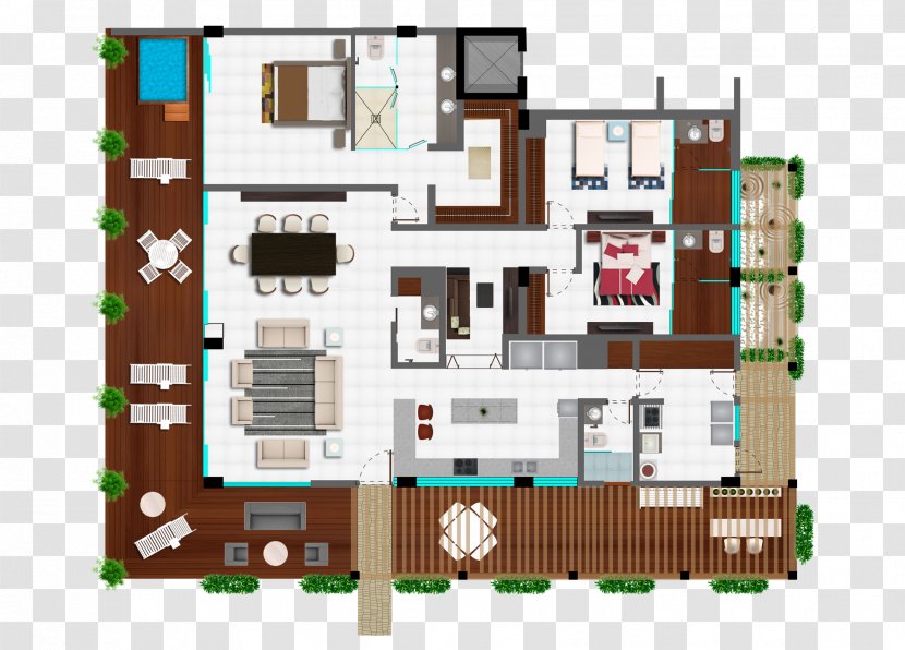Bedroom Apartment Living Room Home - Floor Plan Transparent PNG