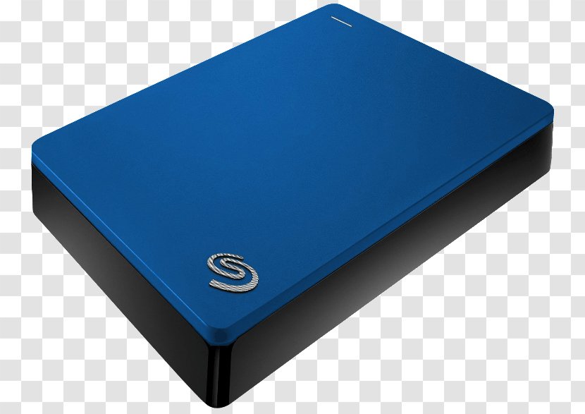 Seagate Backup Plus Portable Hard Drives Terabyte USB 3.0 Technology - Electric Blue - Hub Transparent PNG