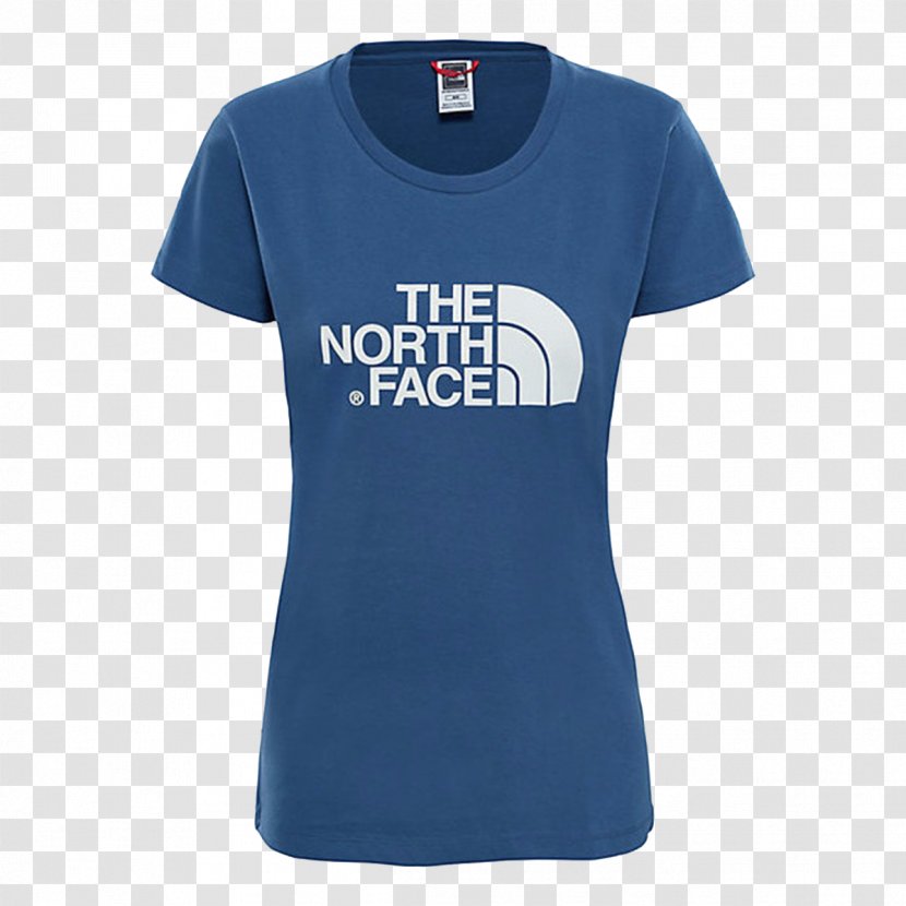 T-shirt Sleeve The North Face Blue Streetwear - Electric Transparent PNG