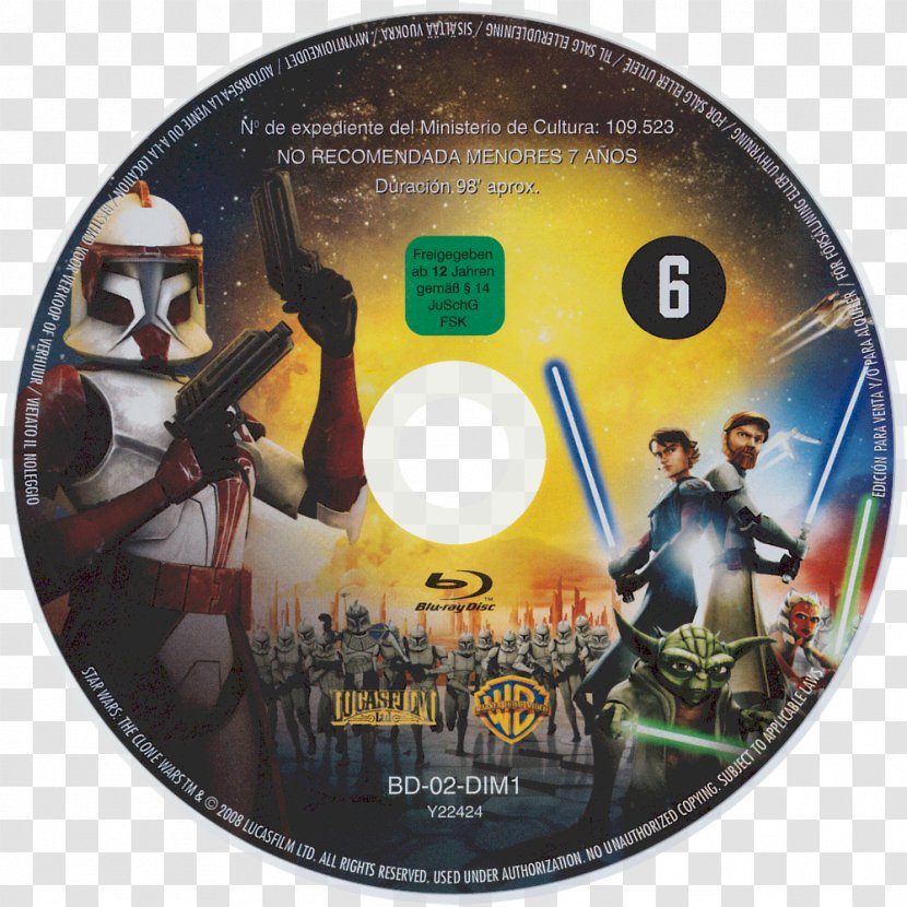 Star Wars: The Clone Wars Blu-ray Disc Film - Dvd - Force Transparent PNG