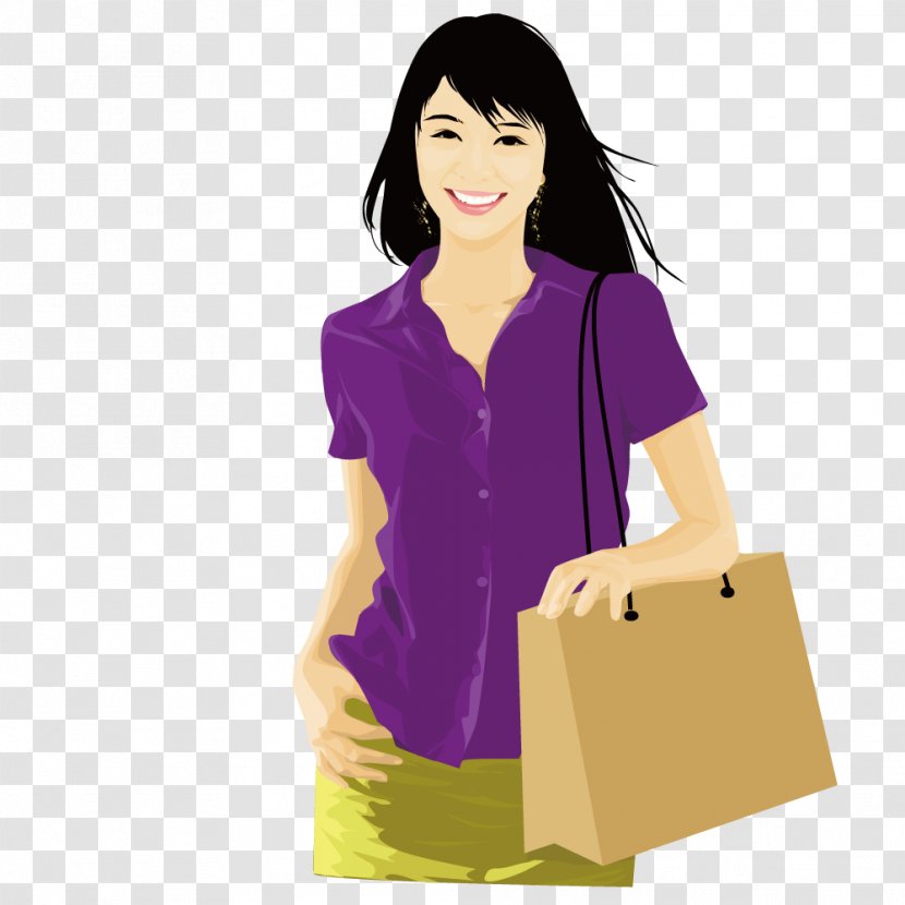 Purple Illustration - Frame - Kua Shoulder Bag Woman Transparent PNG