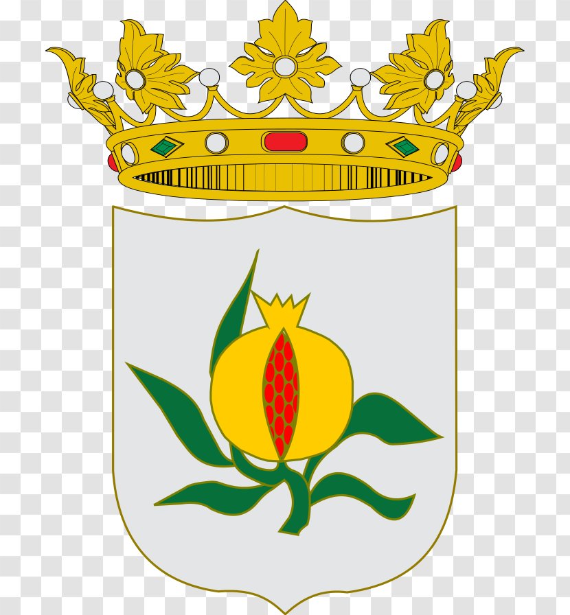 Conil De La Frontera Escutcheon Coat Of Arms Spain Escudo Eliana - Yellow - Pomegranate Transparent PNG