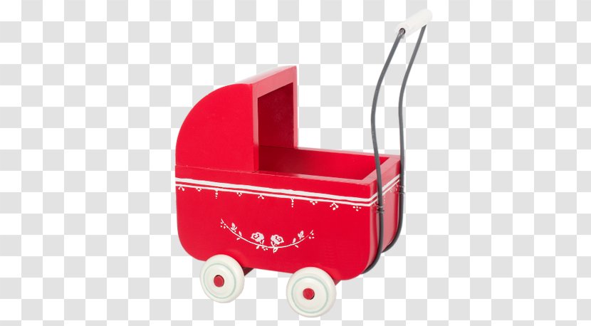 Doll Stroller Toy Baby Transport Infant European Rabbit - Red - Wood Gear Transparent PNG