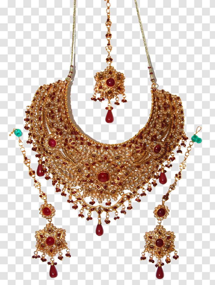 Earring Jewellery Gold Jewelry Design Necklace - Designer - Indian Pic Transparent PNG