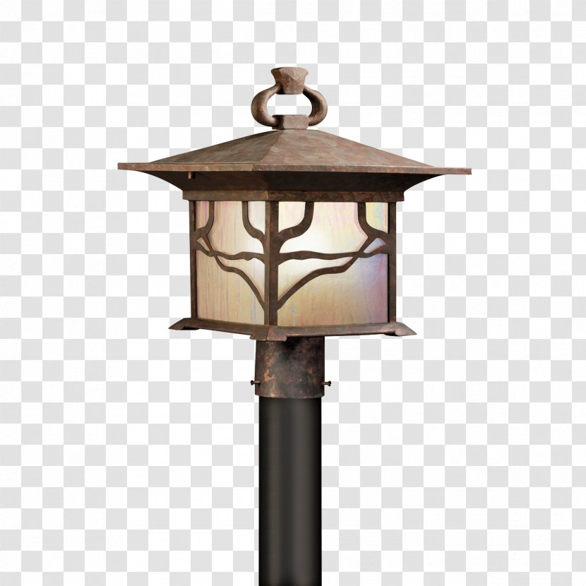 Light Fixture Lighting Lantern Lamp - Post Transparent PNG