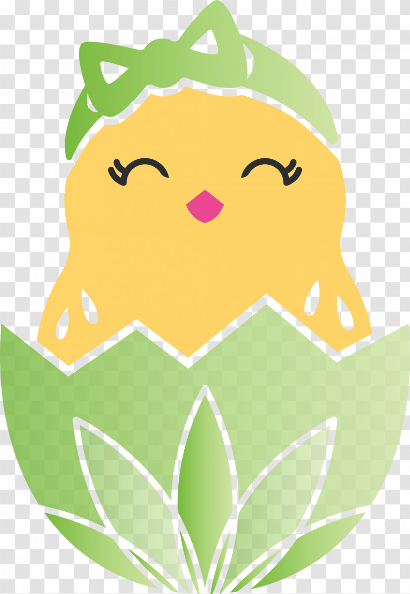 Chick In Eggshell Easter Day Adorable Chick Transparent PNG