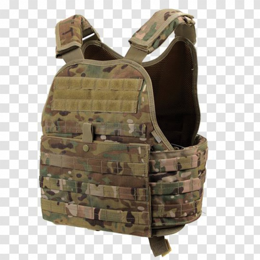 Bullet Proof Vests Gilets MOLLE Soldier Plate Carrier System MultiCam - Vest Transparent PNG