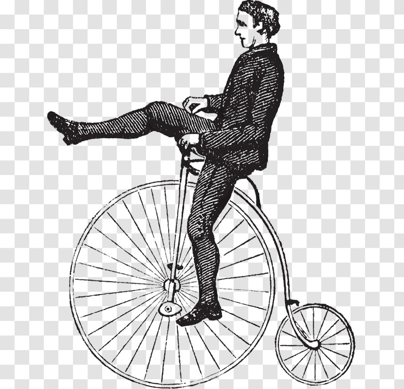 Penny-farthing Bicycle Cycling - Drivetrain Part Transparent PNG