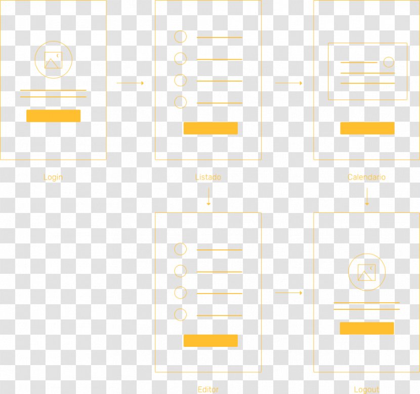 Paper Brand Line Pattern - Yellow Transparent PNG