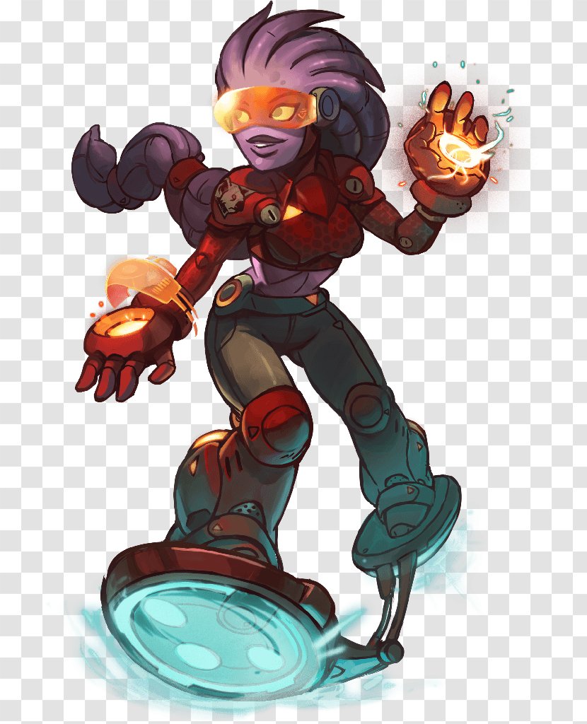 Awesomenauts Ronimo Games Steam Ghost Le'on Illustration - Fictional Character - Characters Transparent PNG