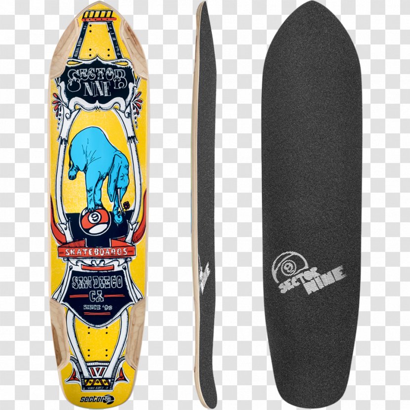 Skateboard Longboard Sector 9 Kicktail Penny Board - Maple Transparent PNG