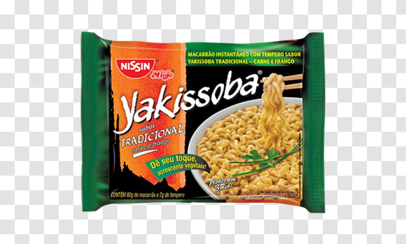 Instant Noodle Yakisoba Pasta Ramen Nissin Foods - Vegetarian Food - Salgadinhos Transparent PNG