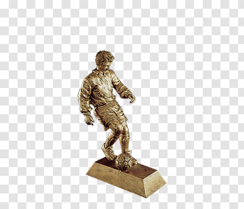 Trophy Figurine Resin Model Figure Sculpture - Award - Soccer Transparent PNG
