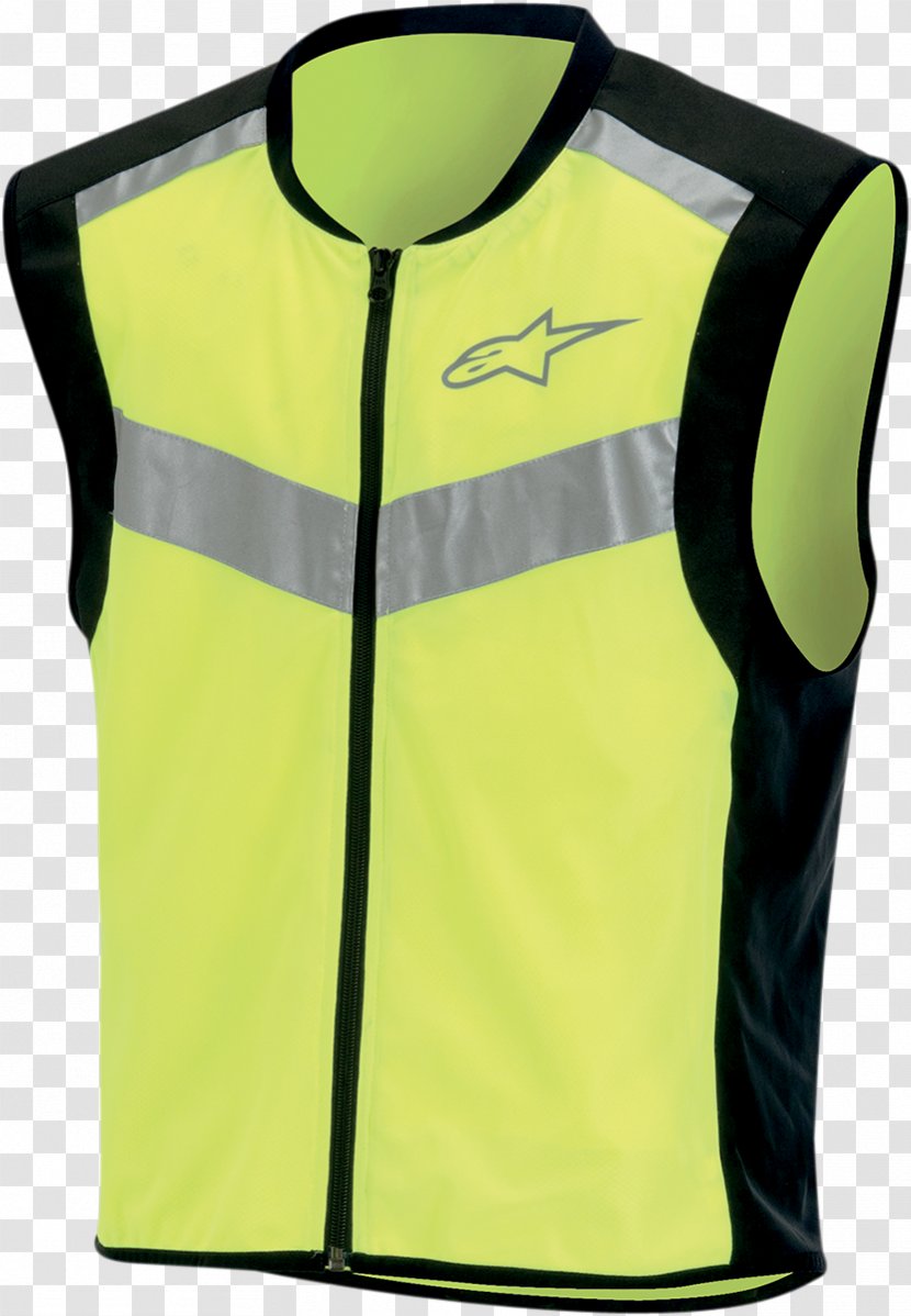 High-visibility Clothing Alpinestars Gilets Jacket - Yellow Transparent PNG
