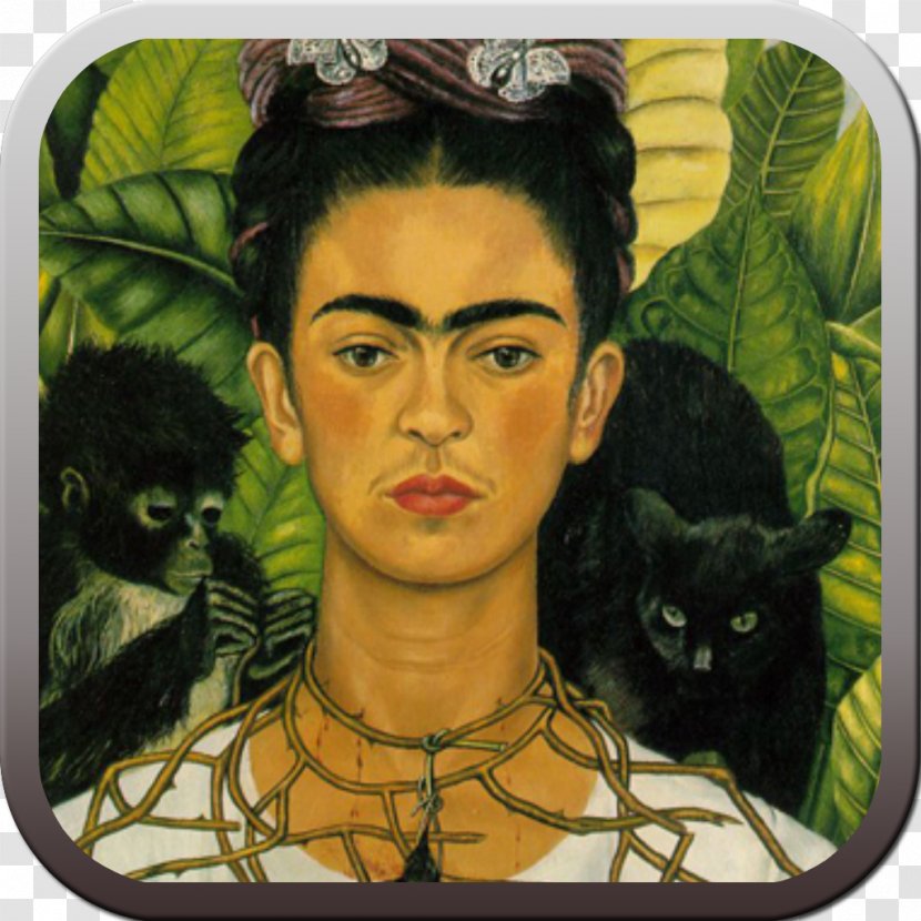 Nickolas Muray Self-Portrait With Thorn Necklace And Hummingbird Frida Kahlo Museum Artist Painting - Painter - FRIDA Transparent PNG