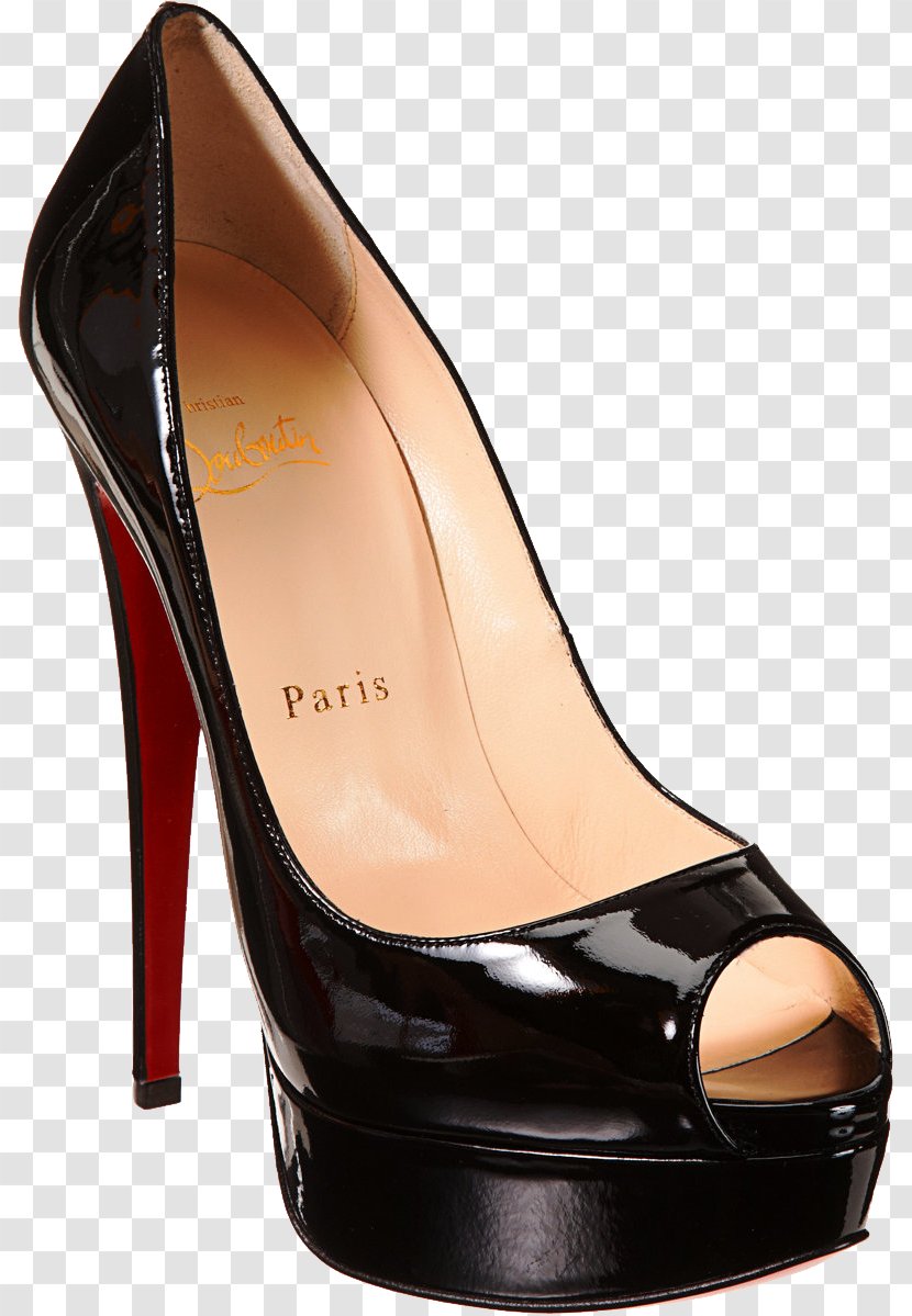 Court Shoe High-heeled Footwear Peep-toe Fashion - Louboutin Image Transparent PNG