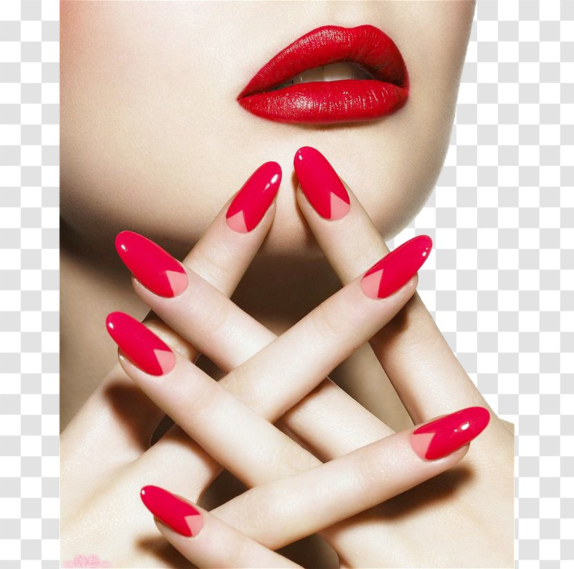 Manicure Nail Polish Franske Negle Art - Cosmetics - Lips Transparent PNG