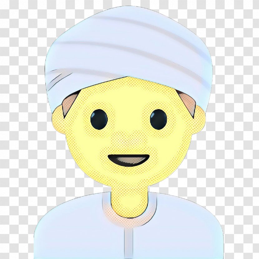 Face Yellow Cartoon Facial Expression Head - Smile - Baseball Cap Transparent PNG