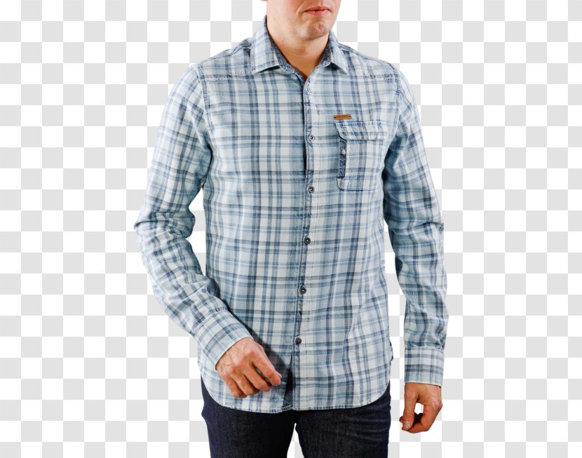 Dress Shirt Tartan Denim Transparent PNG