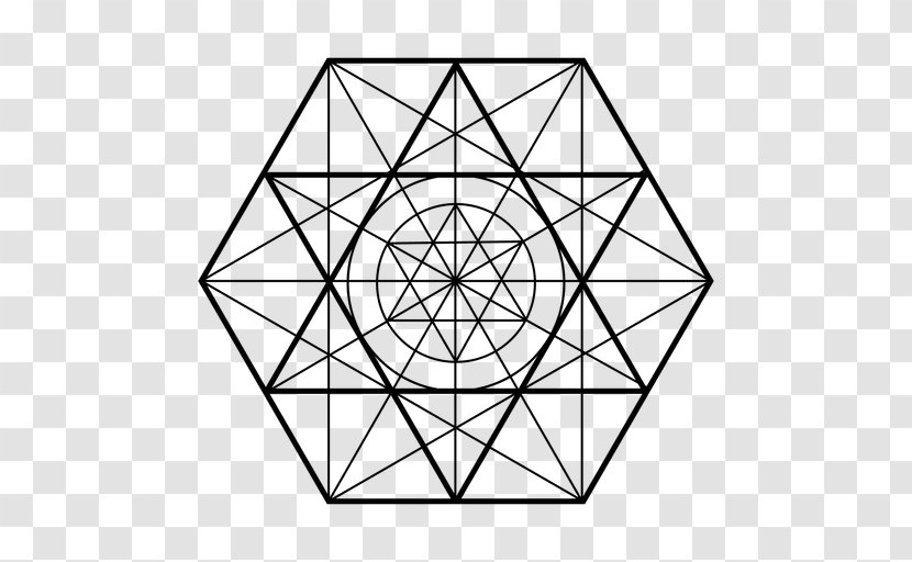 Sacred Geometry Triangle Hexagon - Threedimensional Space Transparent PNG