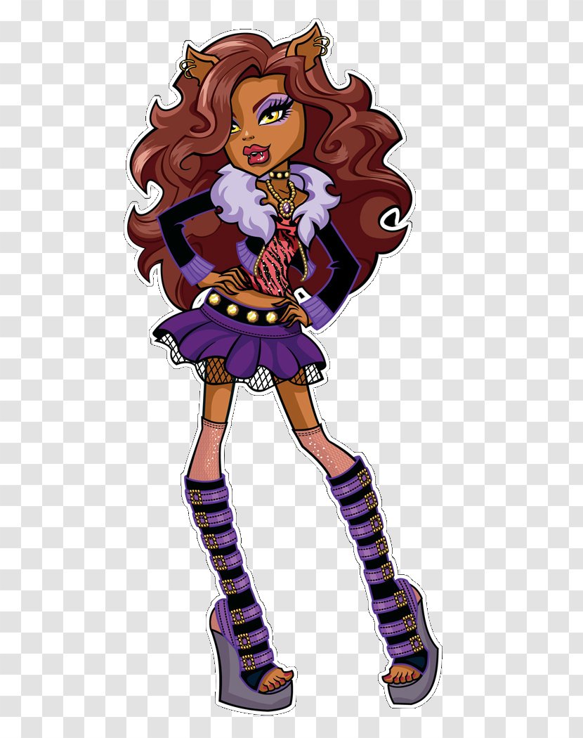 Ghoul Monster High Frankie Stein Doll Clip Art - Polyvore - Wolf Vector Transparent PNG