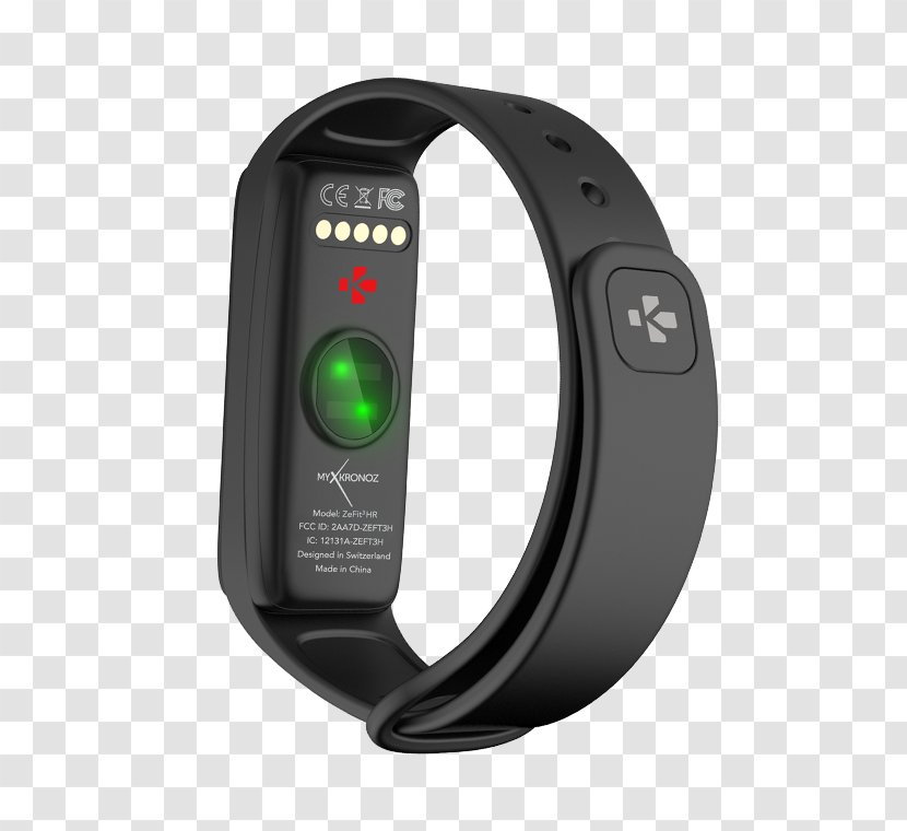 MyKronoz ZeFit3HR Activity Tracker Heart Rate Monitor Smartwatch - Bracelet Transparent PNG