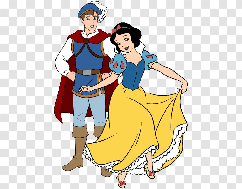 Snow White Prince Charming Clip Art - Heart Transparent PNG