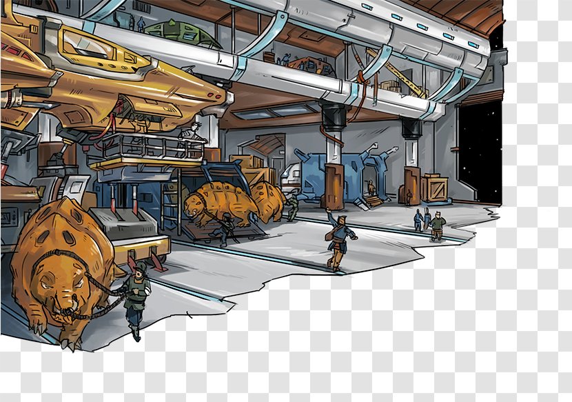 Vivere Space Fantasy Role-playing Ulule - Machine - Hangar Transparent PNG