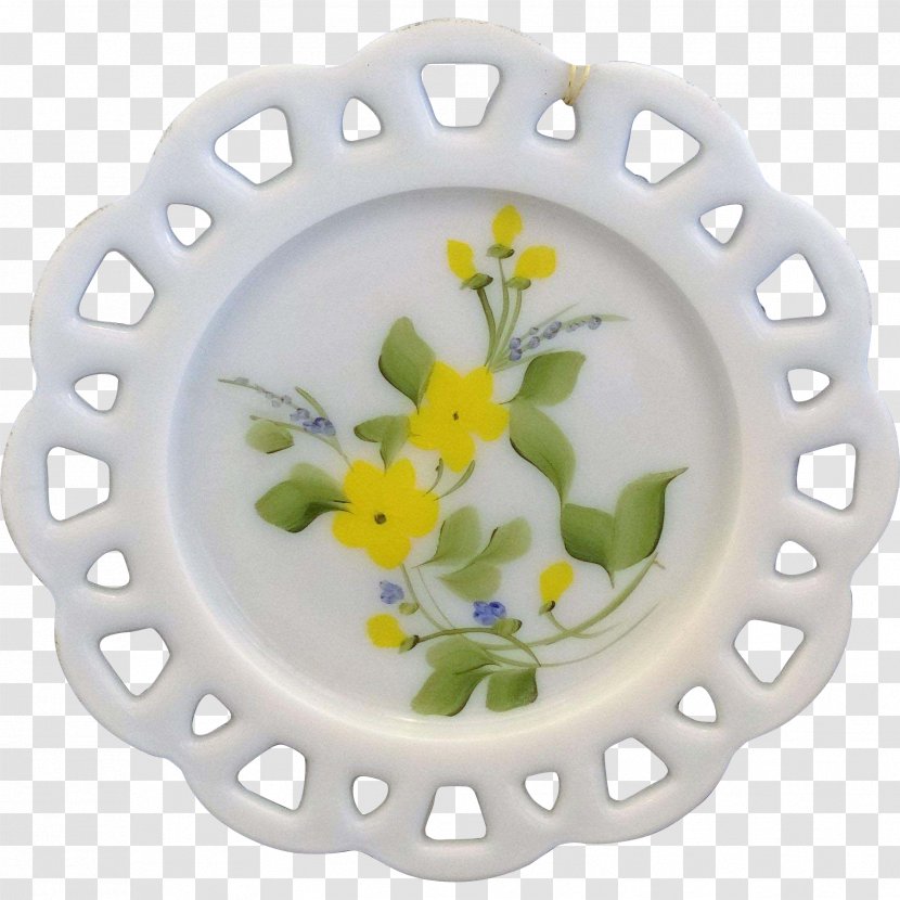 Tableware Platter Ceramic Plate Porcelain - Hand-painted Lace Frame Transparent PNG