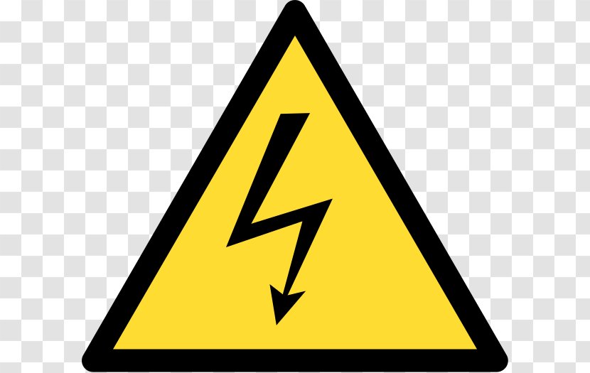 High Voltage Electricity Warning Sign - Area Transparent PNG