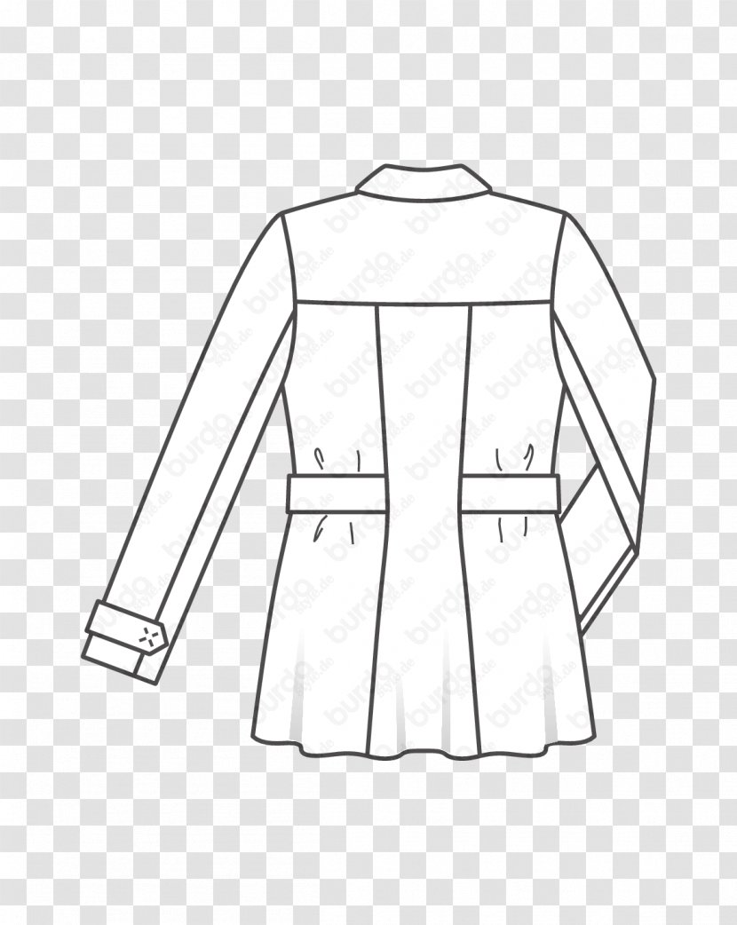 Coat Jacket Collar Burda Style Sleeve Transparent PNG