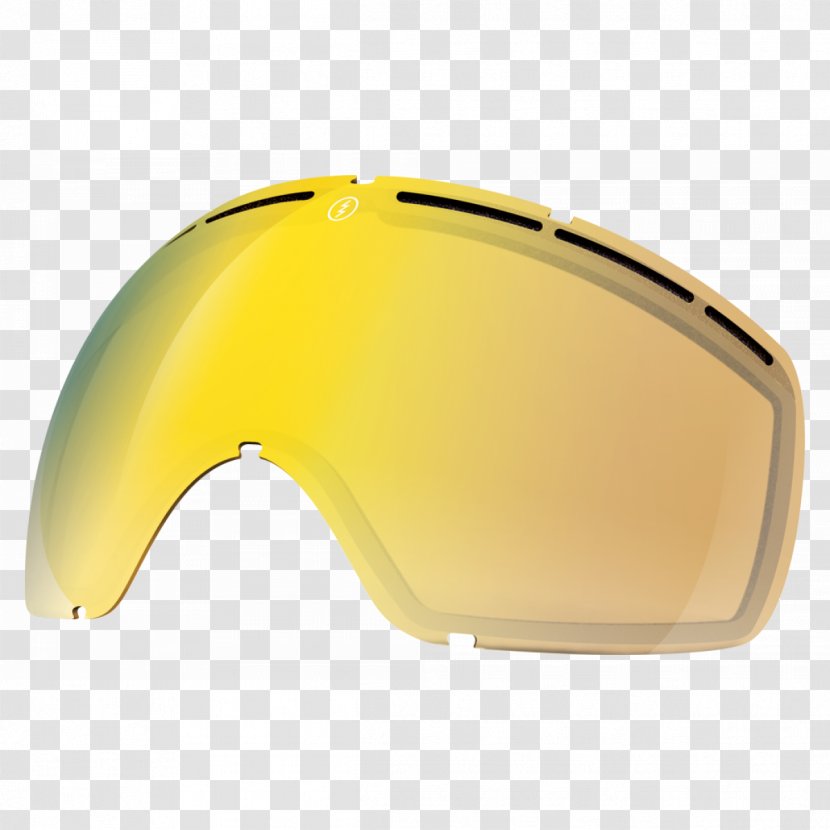Goggles Lens Sunglasses Yellow - Glasses Transparent PNG