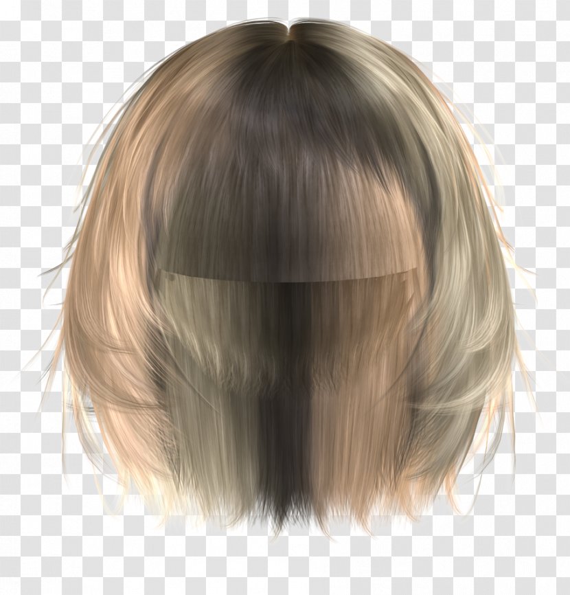 Wig Hair Coloring Step Cutting - Peluca Transparent PNG